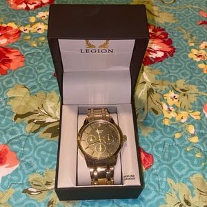 Mens Legion Gold Watch